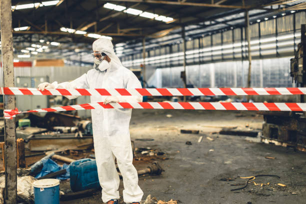 Professional Biohazard Cleanup technician working in Lismore, MN